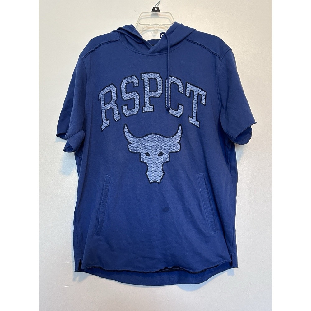 Under Armour Project Rock Hoodie Men XL Sweatshirt Respect Bull Gym